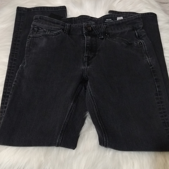 VOLCOM BRAND black jeans modern straight - Picture 5 of 6